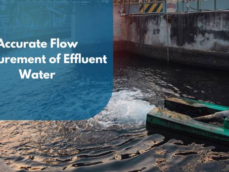 Effluent water flow measurement